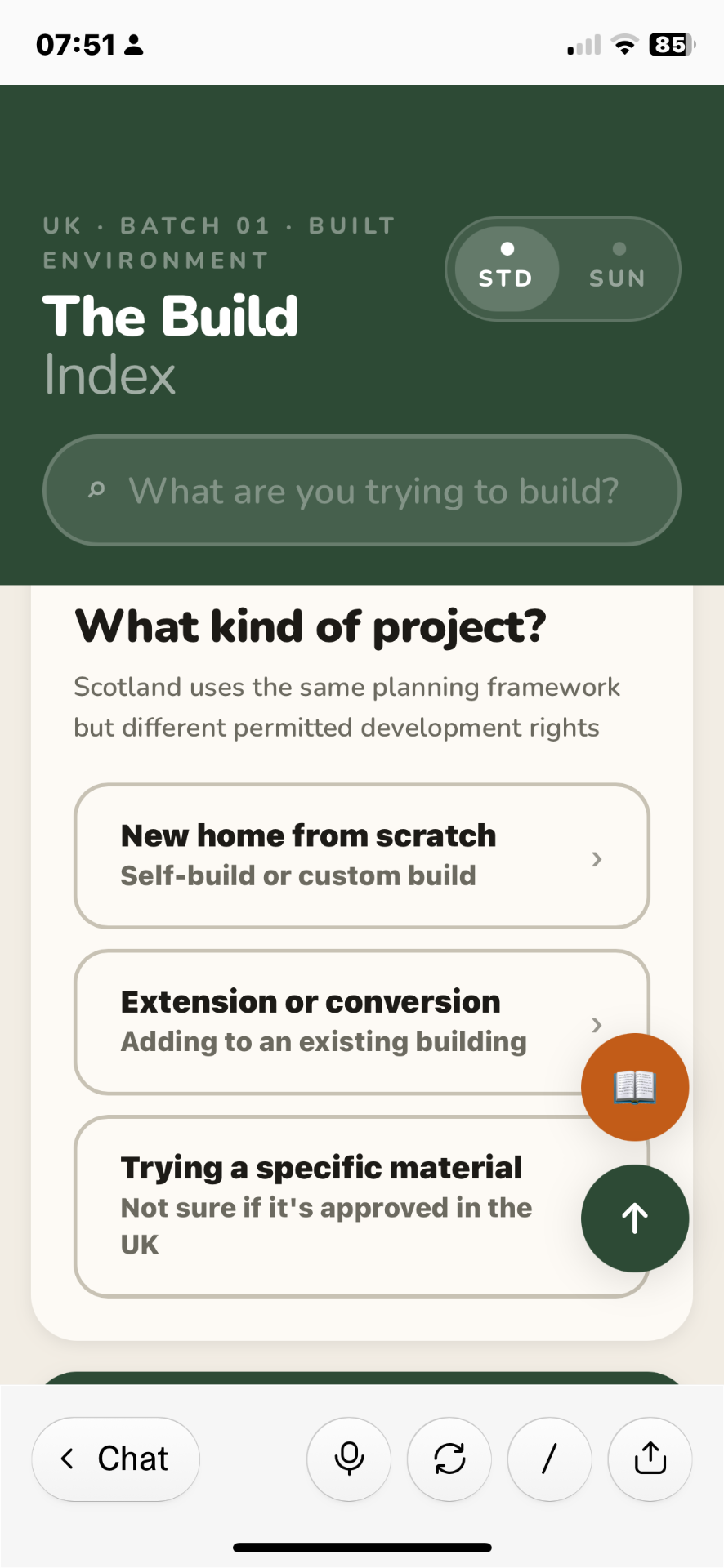 The Build Index — project picker